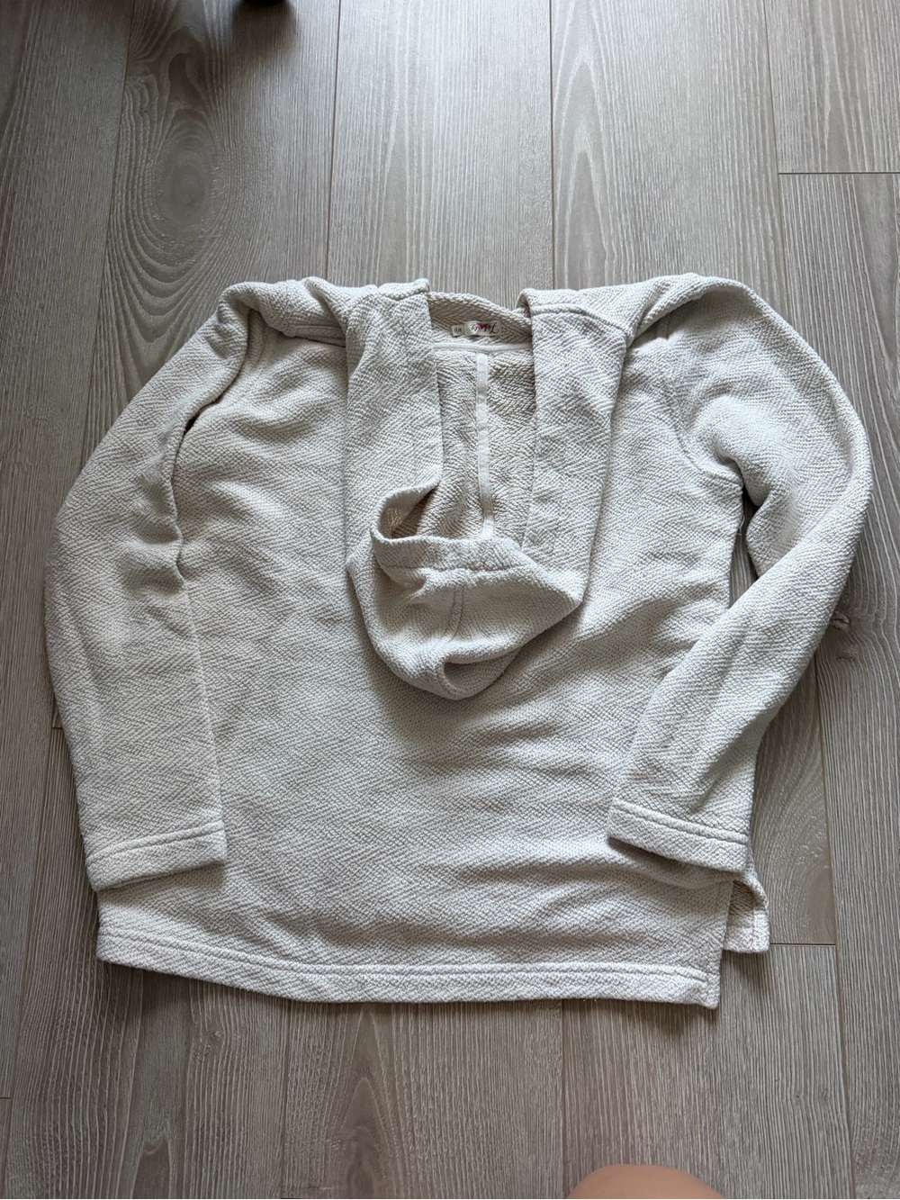 Faherty Seabrook French Terry Hoodie in Cream coastal preppy Nantucket yachty - Picture 6 of 6
